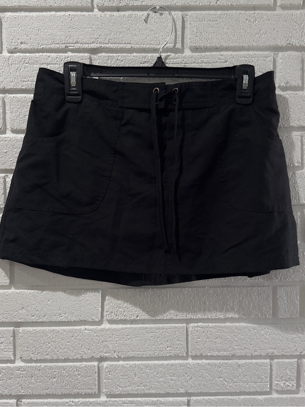 Kona Sol Women’s Swim Skirt Pockets High Coverage Quick Dry Black Size M